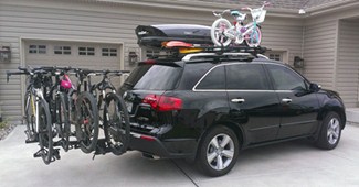 trailer hitch bicycle rack